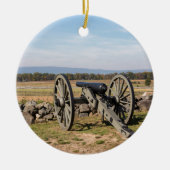 Gettysburg: Een uitzicht van Picketts Charge Keramisch Ornament (Voorkant)