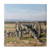 Gettysburg: Een uitzicht van Picketts Charge Tegeltje (Voorkant)
