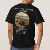 GETTYSBURG IS EEN AMERIKAANSE BURGEROORLOG T-SHIRT (Achterkant)