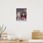 Gettysburg Kerstmis II Greyhound Dog Art Print (Keuken)