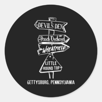 Gettysburg Landmark Ronde Sticker