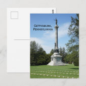 Gettysburg National Cemetery Briefkaart (Voorkant / Achterkant)