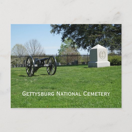 Gettysburg National Cemetery Briefkaart (Voorkant)