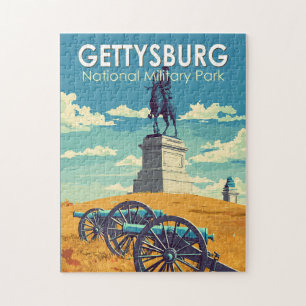 Gettysburg National Military Park Reis Kunst Retro Legpuzzel