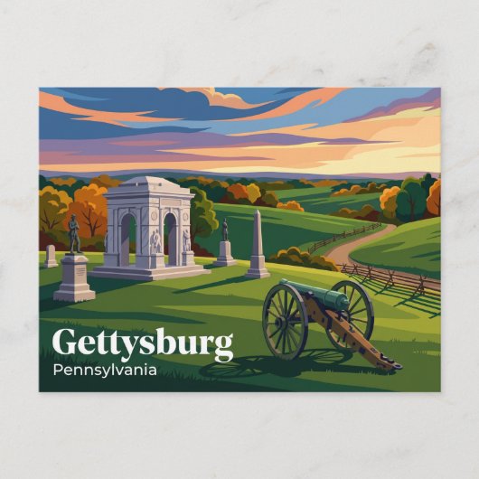 Gettysburg National Military Park VS Briefkaart (Voorkant)