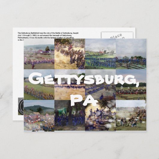 Gettysburg, PA Briefkaart (Voorkant / Achterkant)