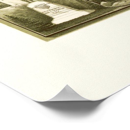 Gettysburg, PA Panoramic Map - 1888 Poster (Hoek)