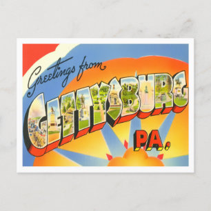Gettysburg, Pennsylvania  Big Letters Briefkaart