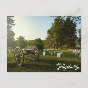 Gettysburg Pennsylvania Burgeroorlog kerkhof Briefkaart