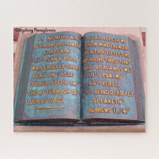 Gettysburg Pennsylvania Legpuzzel (Horizontaal)