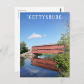 Gettysburg Pennsylvania Overdekte brugreis Briefkaart (Voorkant / Achterkant)