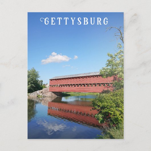 Gettysburg Pennsylvania Overdekte brugreis Briefkaart (Voorkant)