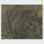  Gettysburg Pennsylvania Park Map (1916) Cadeaupapier (Vlak)