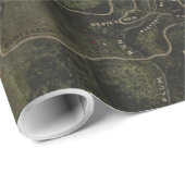  Gettysburg Pennsylvania Park Map (1916) Cadeaupapier (Rol Hoek)