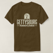 Gettysburg Pennsylvania Tan T-shirt (Design voorkant)