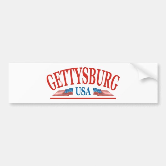 Gettysburg Pennsylvania USA Bumpersticker (Voorkant)