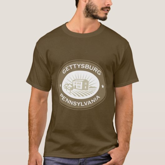 Gettysburg Pennysylvania logo T-shirt (Voorkant)