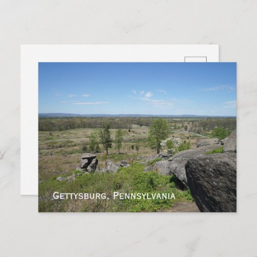 Gettysburg slagveld briefkaart (Voorkant / Achterkant)