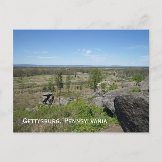 Gettysburg slagveld briefkaart (Voorkant)