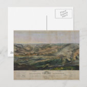 Gettysburg slagveld door John Bachelder 1863 Briefkaart (Voorkant / Achterkant)