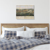 Gettysburg slagveld door John Bachelder 1863 Canvas Afdruk (Insitu (Slaapkamer))
