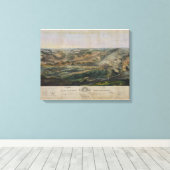 Gettysburg slagveld door John Bachelder 1863 Canvas Afdruk (Insitu (Houten vloer))