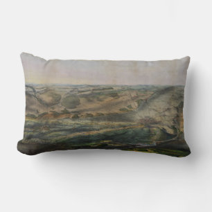 Gettysburg slagveld door John Bachelder 1863 Kussen