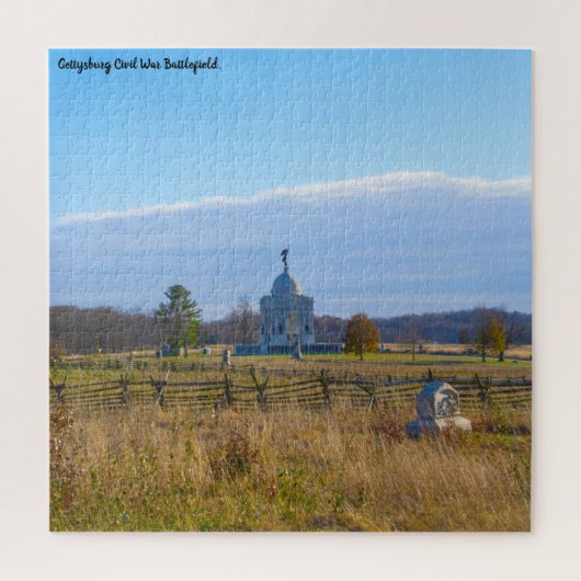 Gettysburg slagveld. Jigzaag Puzzle Legpuzzel (Verticaal)