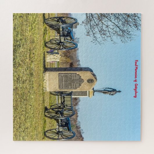 Gettysburg slagveld. Jigzaag Puzzle Legpuzzel (Horizontaal)