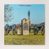 Gettysburg slagveld. Jigzaag Puzzle Legpuzzel (Verticaal)