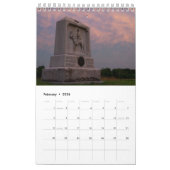 Gettysburg-slagveld Kalender (Feb 2026)