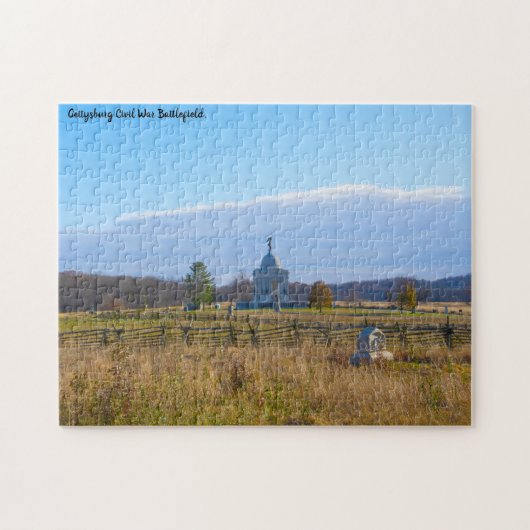 Gettysburg slagveld. legpuzzel (Horizontaal)