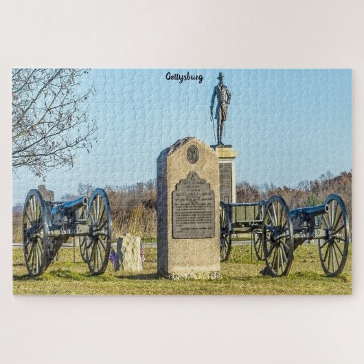 Gettysburg slagveld. legpuzzel (Horizontaal)