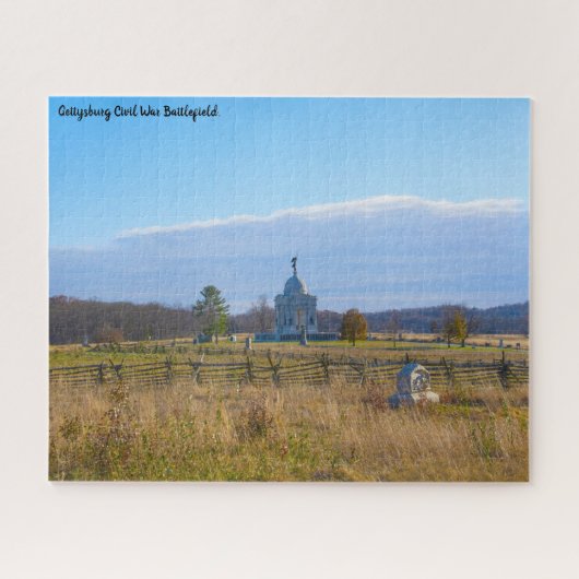 Gettysburg slagveld. legpuzzel (Horizontaal)