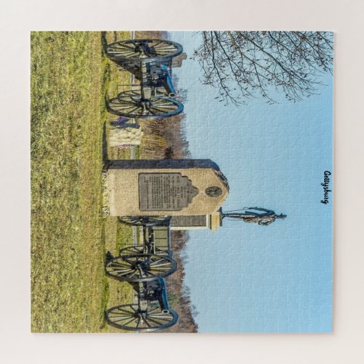 Gettysburg slagveld. legpuzzel (Horizontaal)