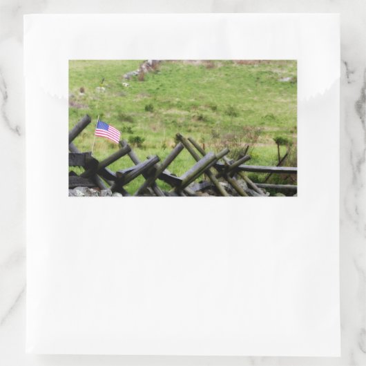 Gettysburg-slagveld Rechthoekige Sticker (Tas)