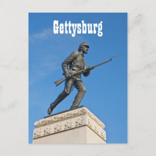 Gettysburg Statue I Briefkaart