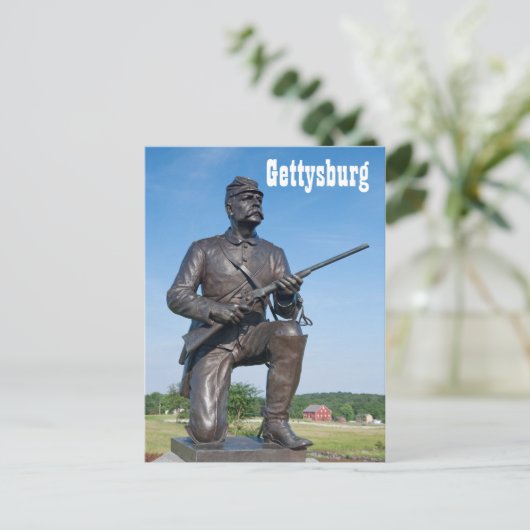 Gettysburg Statue II Briefkaart (Staand voorkant)