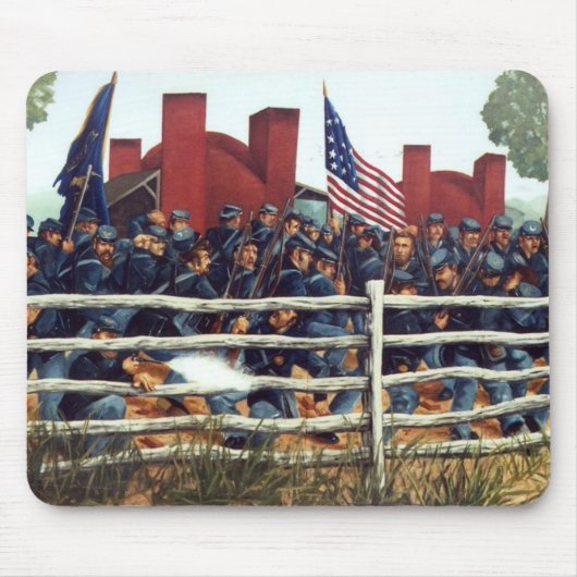 Gettysburg, strijd bij de Brickyard Mousepad 3 Muismat (Voorkant)