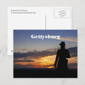 Gettysburg Sunset Briefkaart (Voorkant / Achterkant)