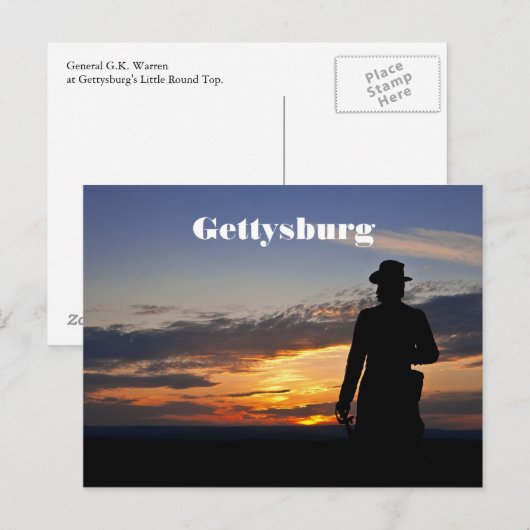 Gettysburg Sunset Briefkaart (Voorkant / Achterkant)