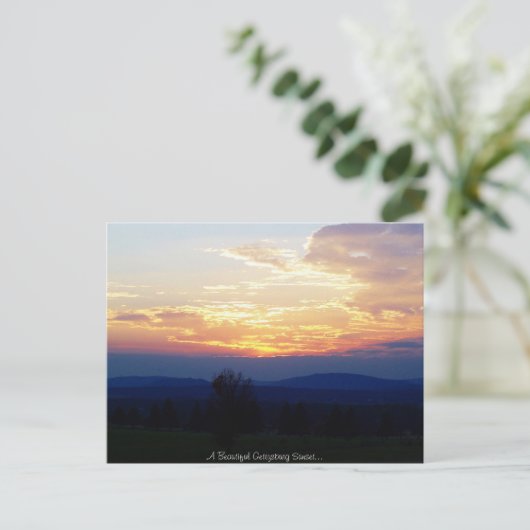 Gettysburg Sunset Briefkaart (Staand voorkant)