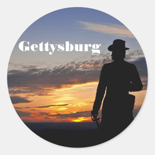 Gettysburg Sunset Sticker (Voorkant)
