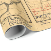 Gettysburg & Vicinity Troop Positions Juli 3 1863 Cadeaupapier (Rol Hoek)