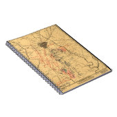 Gettysburg & Vicinity Troop Positions Juli 3 1863 Notitieboek (Rechterzijde)