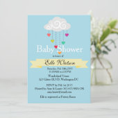 Getucht met de invitaties van Love Baby Shower Kaart (Staand voorkant)