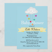 Getucht met de invitaties van Love Baby Shower Kaart (Voorkant / Achterkant)