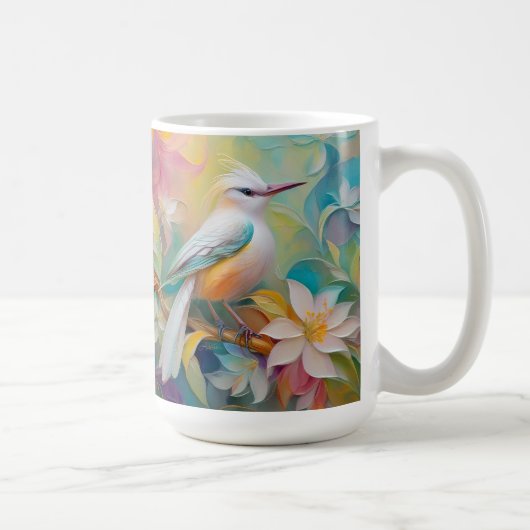 Getuft Golden Rumped Fantasy Bird Koffiemok (Rechts)
