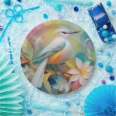 Getuft Golden Rumped Fantasy Bird Papieren Bordje (Feest)
