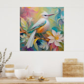 Getuft Golden Rumped Fantasy Bird Poster (Keuken)